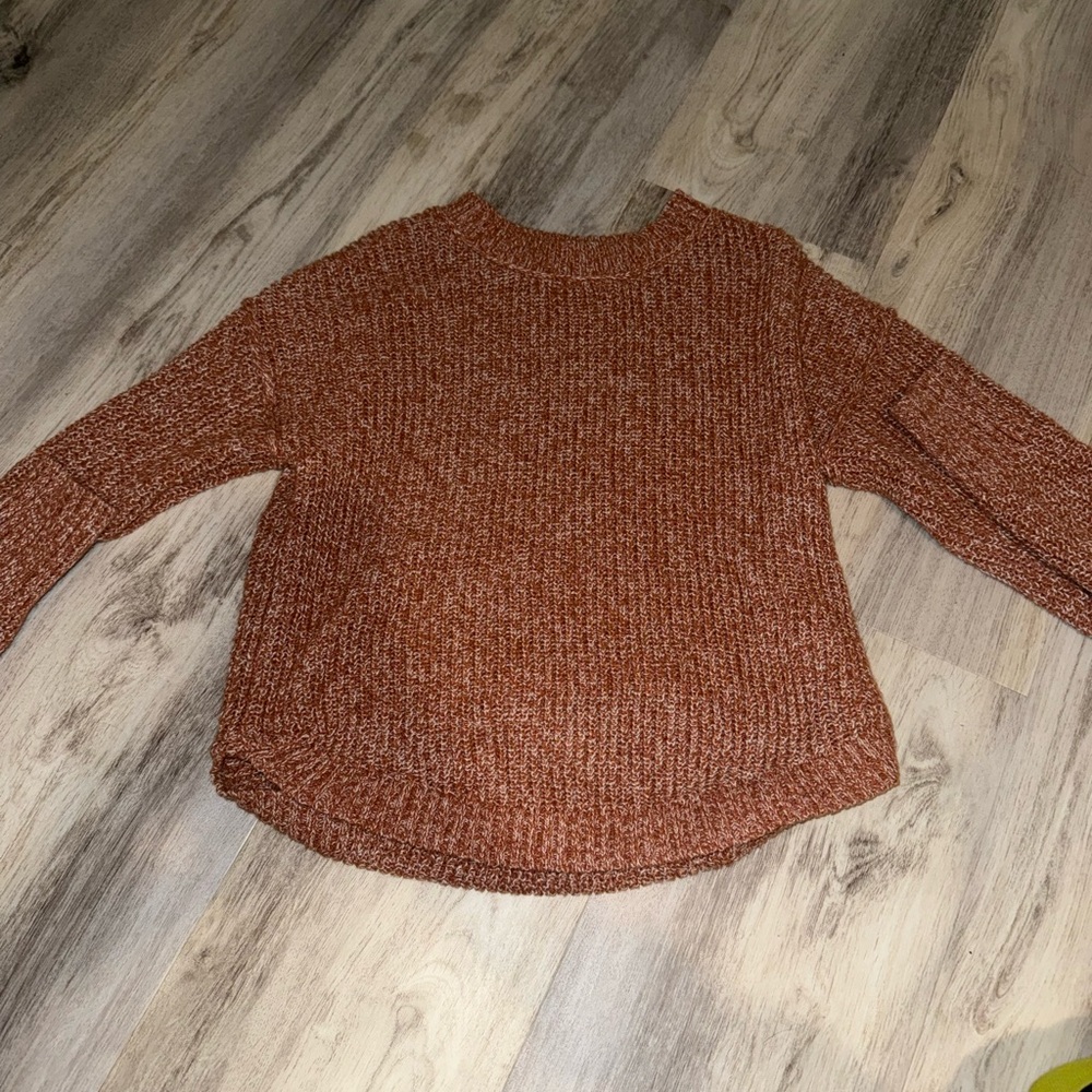 Kohl's Women's Rust Crew Neck Sweater